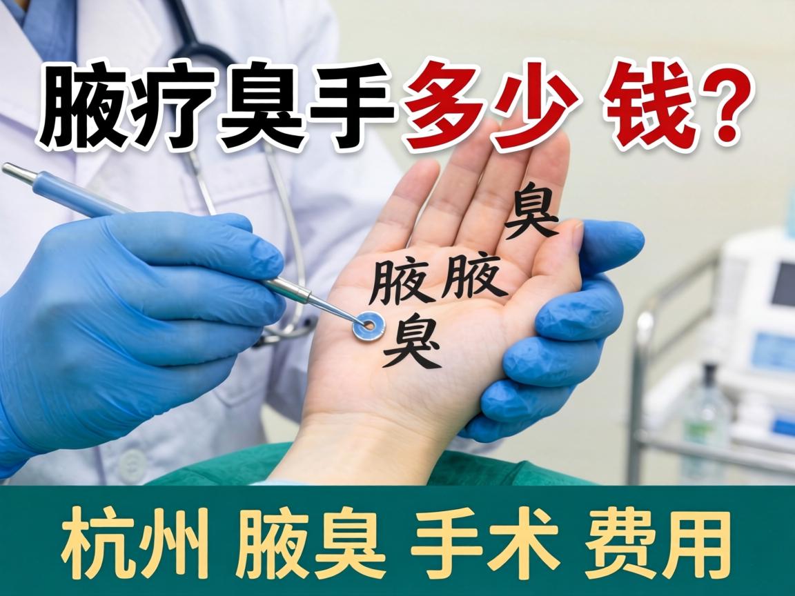 杭州腋臭手术多少钱？详解杭州腋臭手术费用