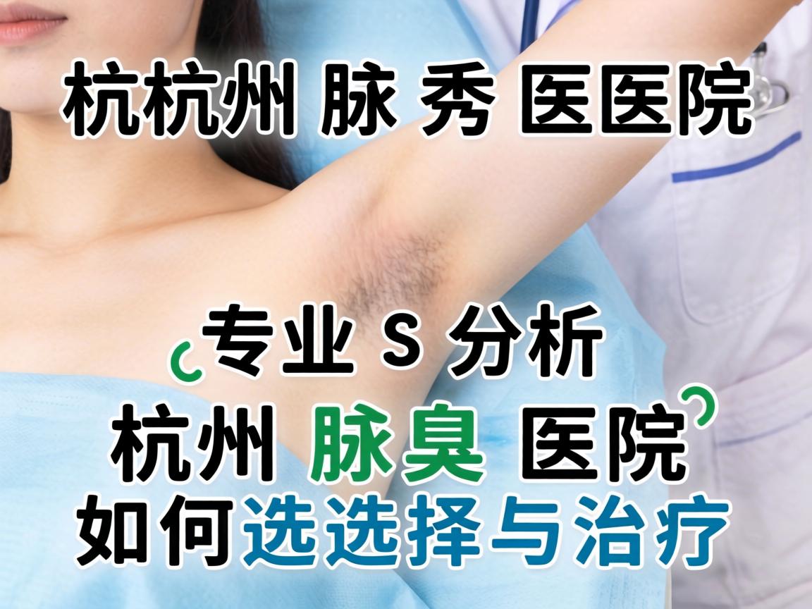 杭州腋秀医院，专业解析杭州腋臭医院如何选择与治疗
