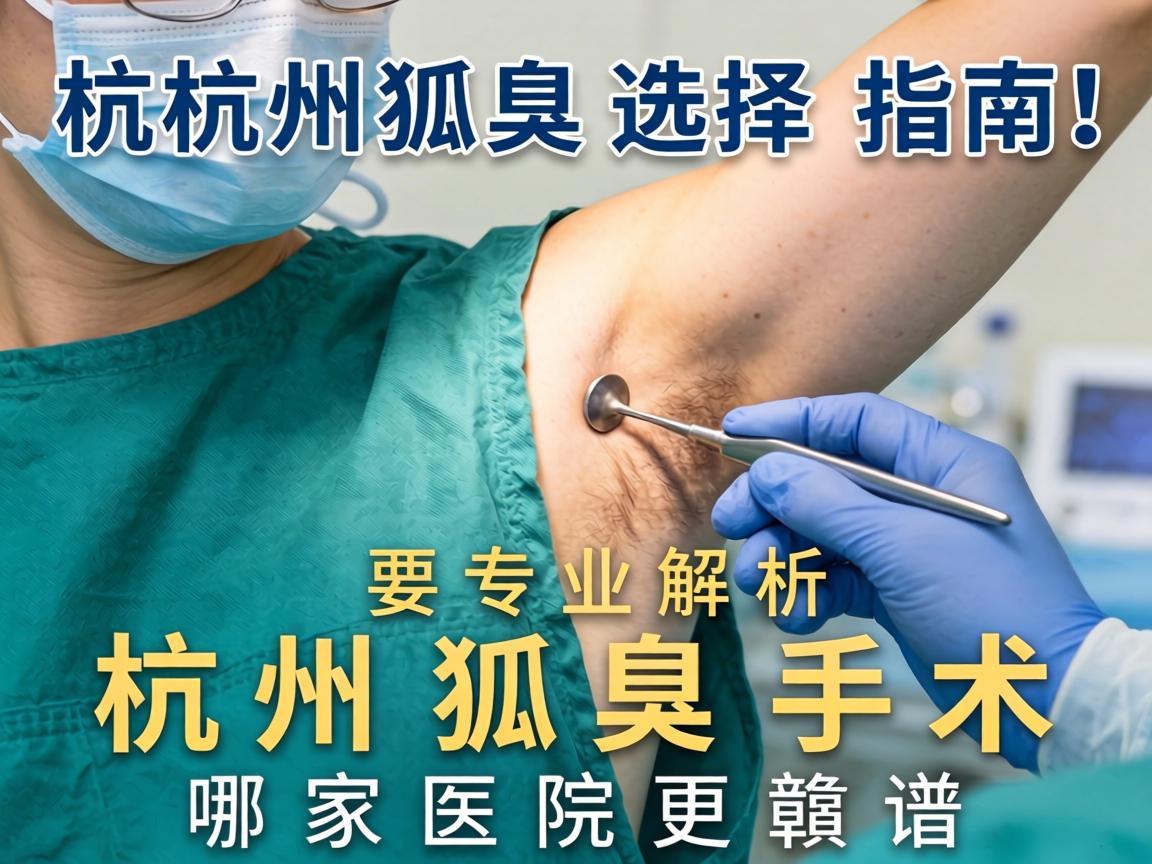 杭州狐臭手术选择指南，专业解析杭州狐臭手术哪家医院更靠谱