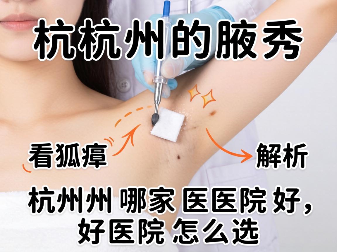 杭州腋秀解析，看狐臭杭州哪家医院好，好医院怎么选