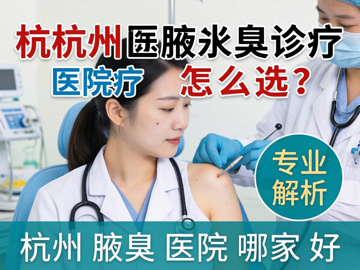 杭州腋臭诊疗医院怎么选？专业解析杭州腋臭医院哪家好