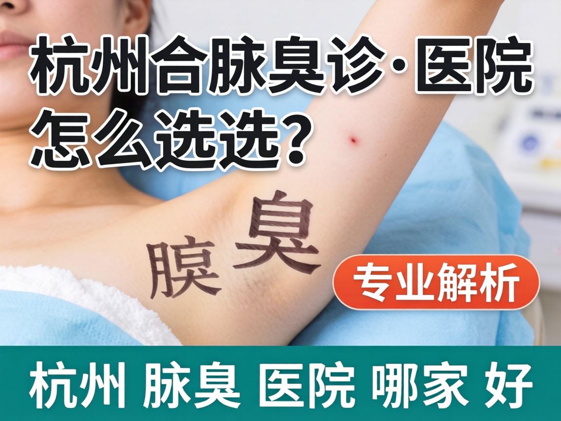 杭州腋臭诊疗医院怎么选？专业解析杭州腋臭医院哪家好