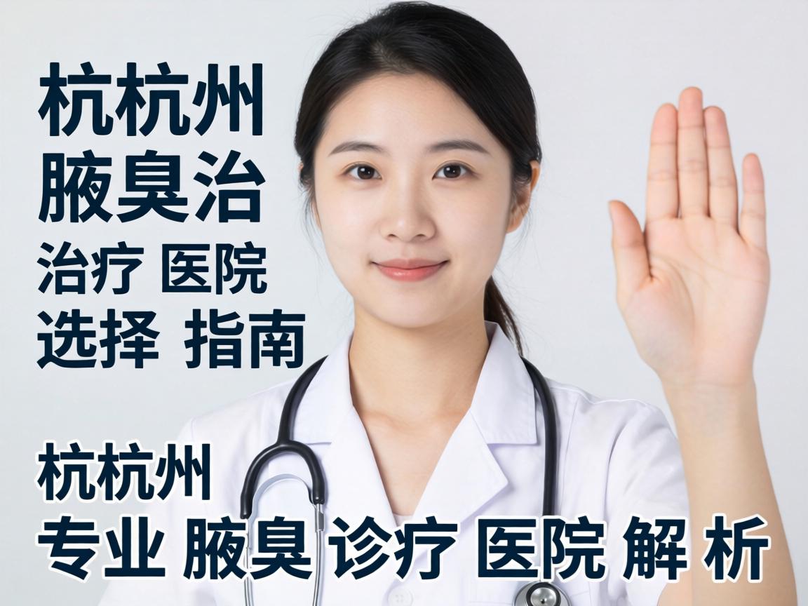 杭州腋臭治疗医院选择指南，杭州专业腋臭诊疗医院解析