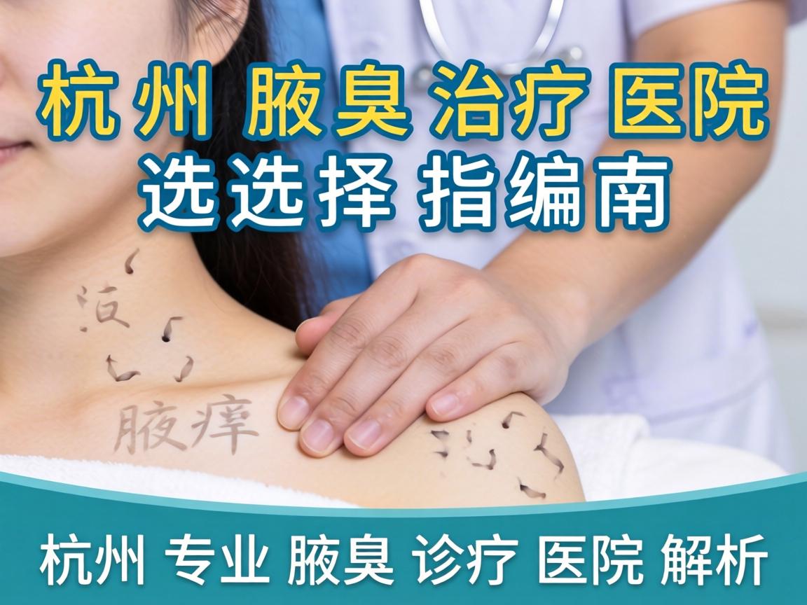 杭州腋臭治疗医院选择指南，杭州专业腋臭诊疗医院解析