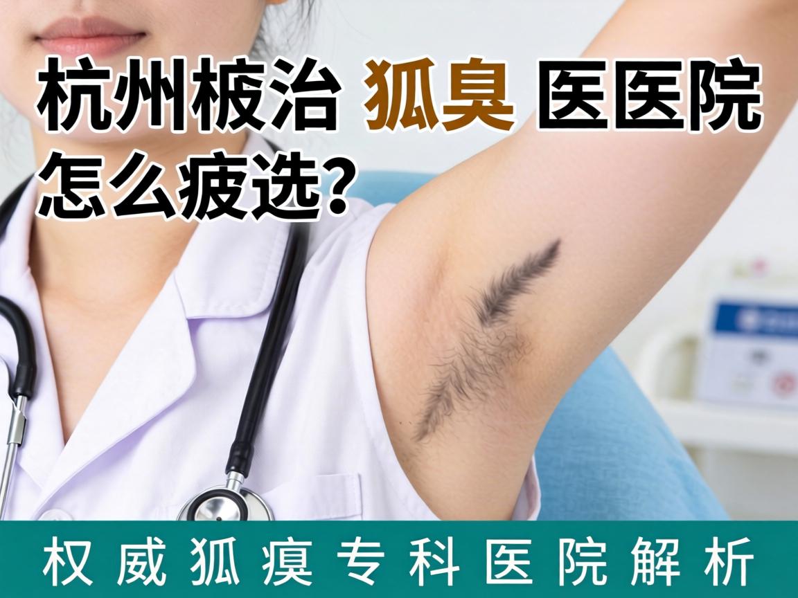 杭州治狐臭医院怎么选？权威狐臭专科医院解析
