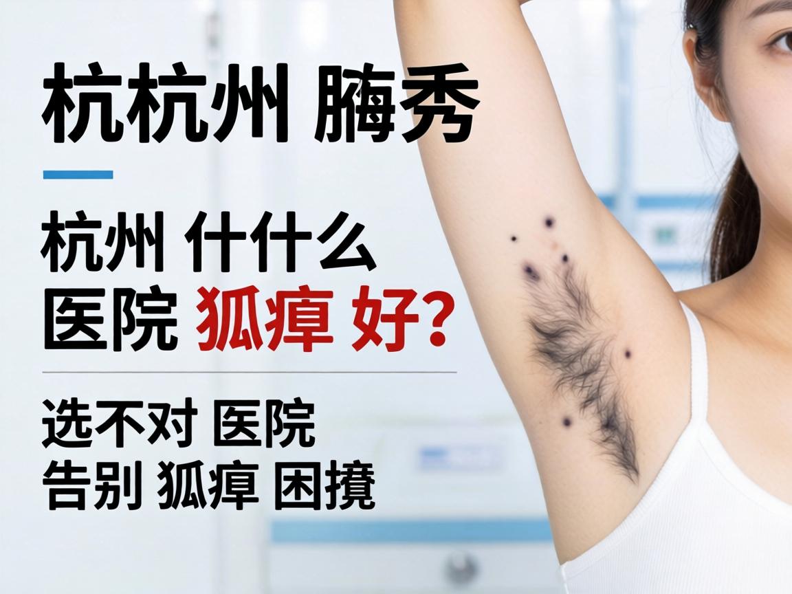 杭州腋秀解析，杭州什么医院狐臭好？选对医院告别狐臭困扰