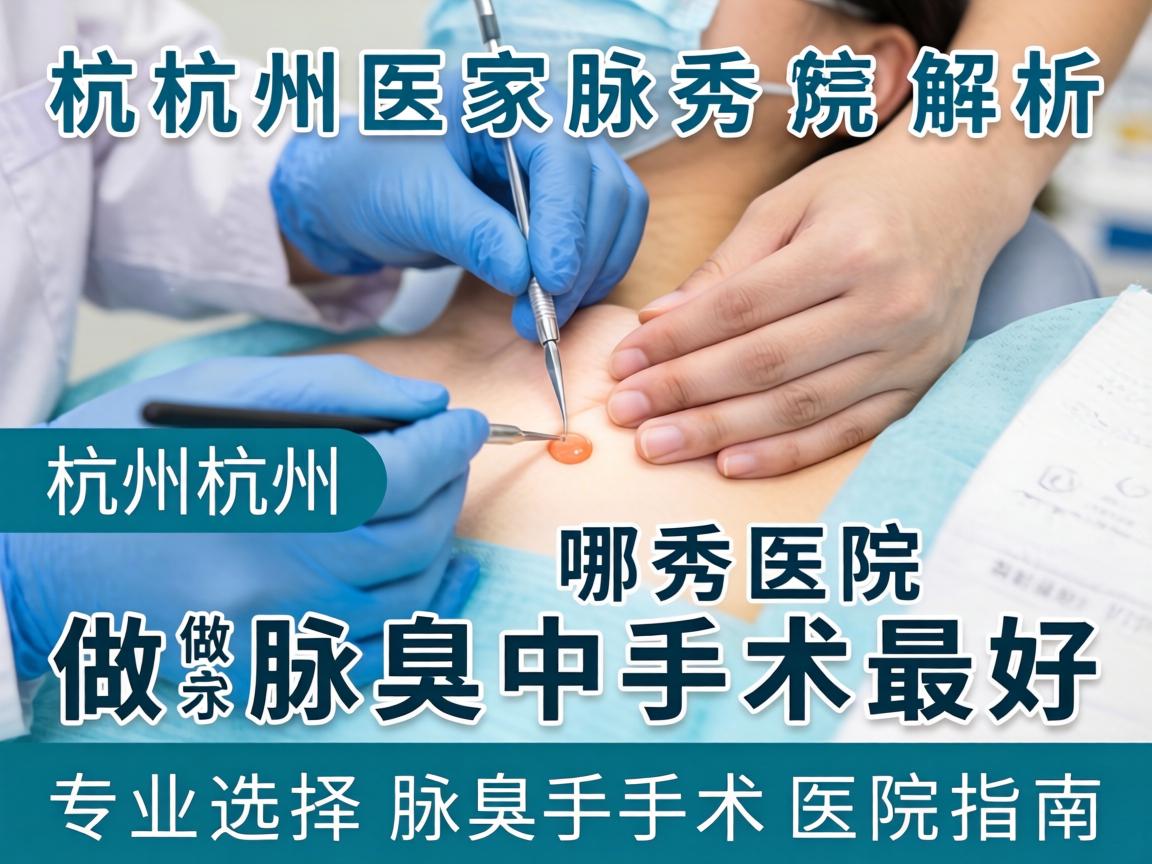 杭州腋秀解析，杭州哪家医院做腋臭手术最好，专业选择腋臭手术医院指南
