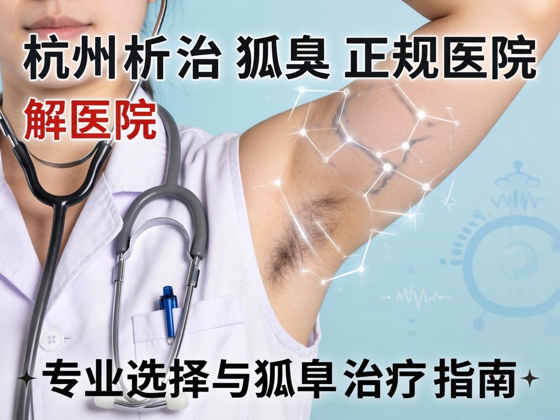 杭州治狐臭正规医院解析，专业选择与狐臭治疗指南