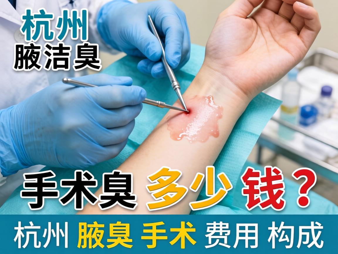 杭州腋臭手术多少钱？详解杭州腋臭手术费用构成