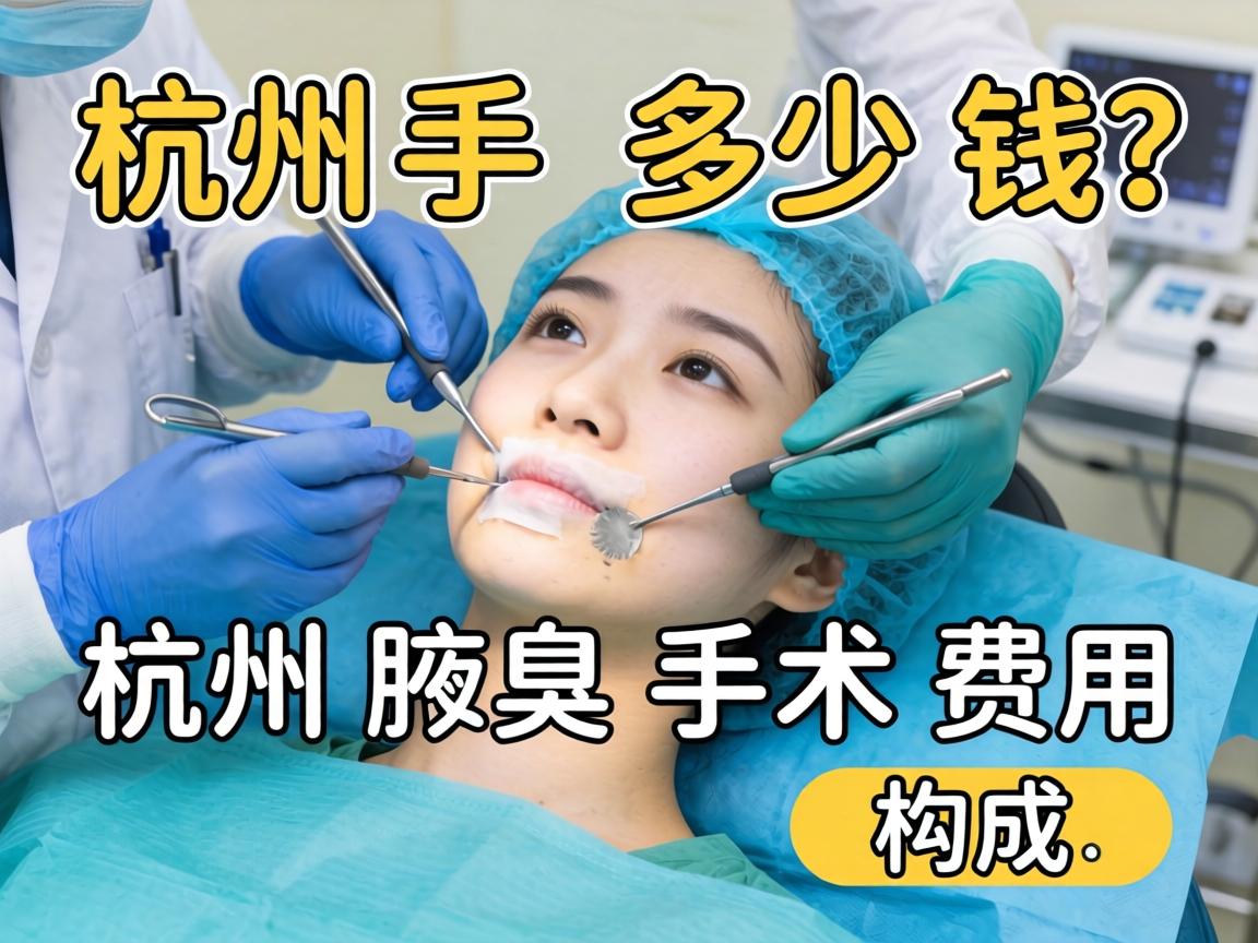 杭州腋臭手术多少钱？详解杭州腋臭手术费用构成