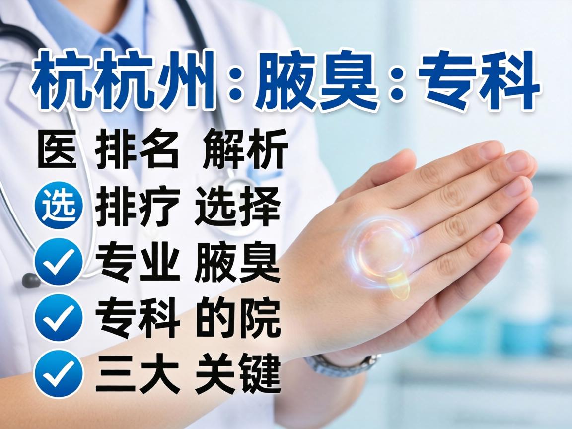 杭州腋臭专科医院排名解析,选择专业腋臭专科的三大关键 杭州腋臭专科医院排名解析,选择专业腋臭专科的三大关键