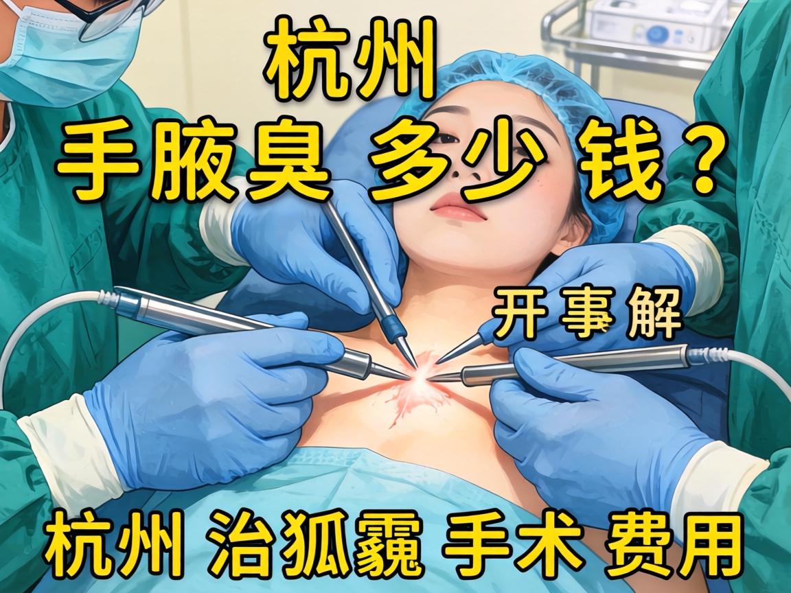 杭州腋臭手术多少钱？详解杭州治狐臭手术费用