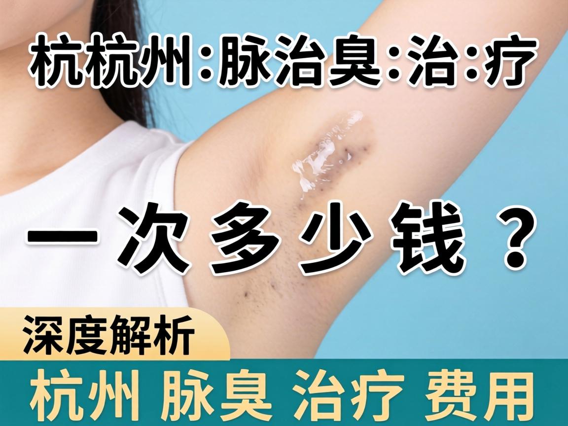 杭州腋臭治疗一次多少钱？深度解析杭州腋臭治疗费用