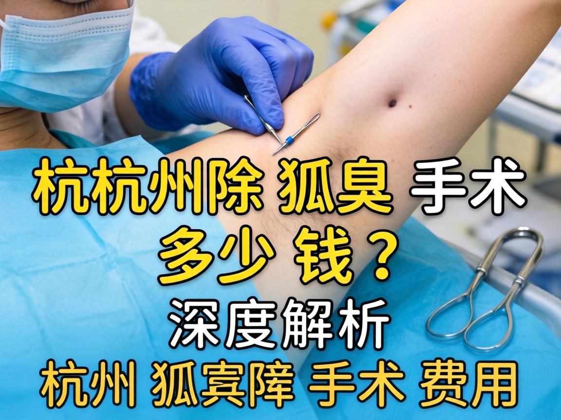 杭州除狐臭手术多少钱？深度解析杭州狐臭手术费用