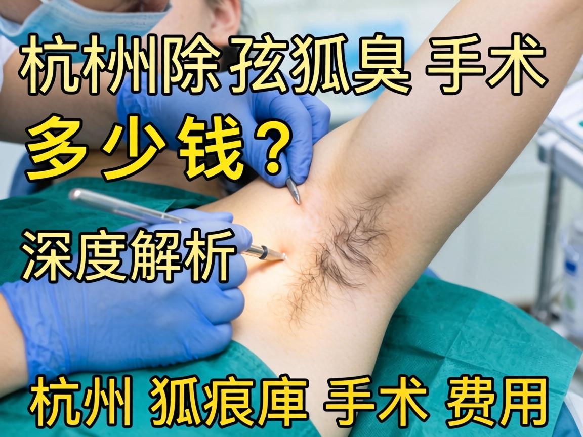 杭州除狐臭手术多少钱？深度解析杭州狐臭手术费用