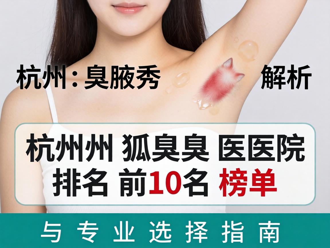 杭州腋秀解析,杭州狐臭医院排名前十名榜单与专业选择指南 杭州腋秀解析,杭州狐臭医院排名前十名榜单与专业选择指南