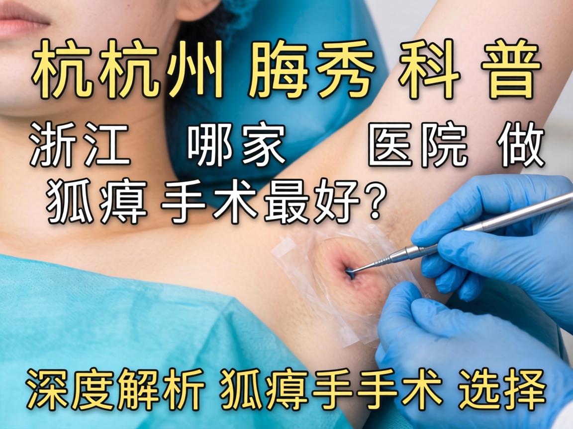 杭州腋秀科普，浙江哪家医院做狐臭手术最好？深度解析狐臭手术选择