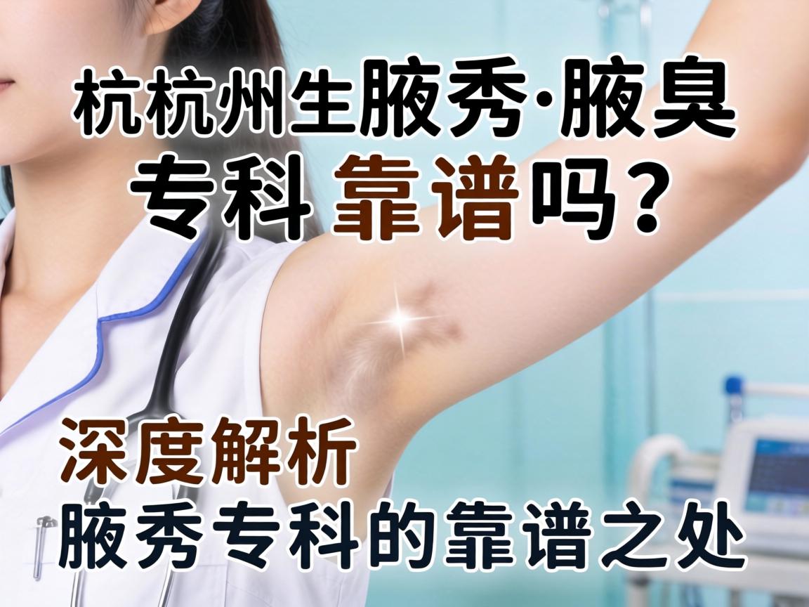 杭州腋秀腋臭专科靠谱吗？深度解析腋秀专科的靠谱之处