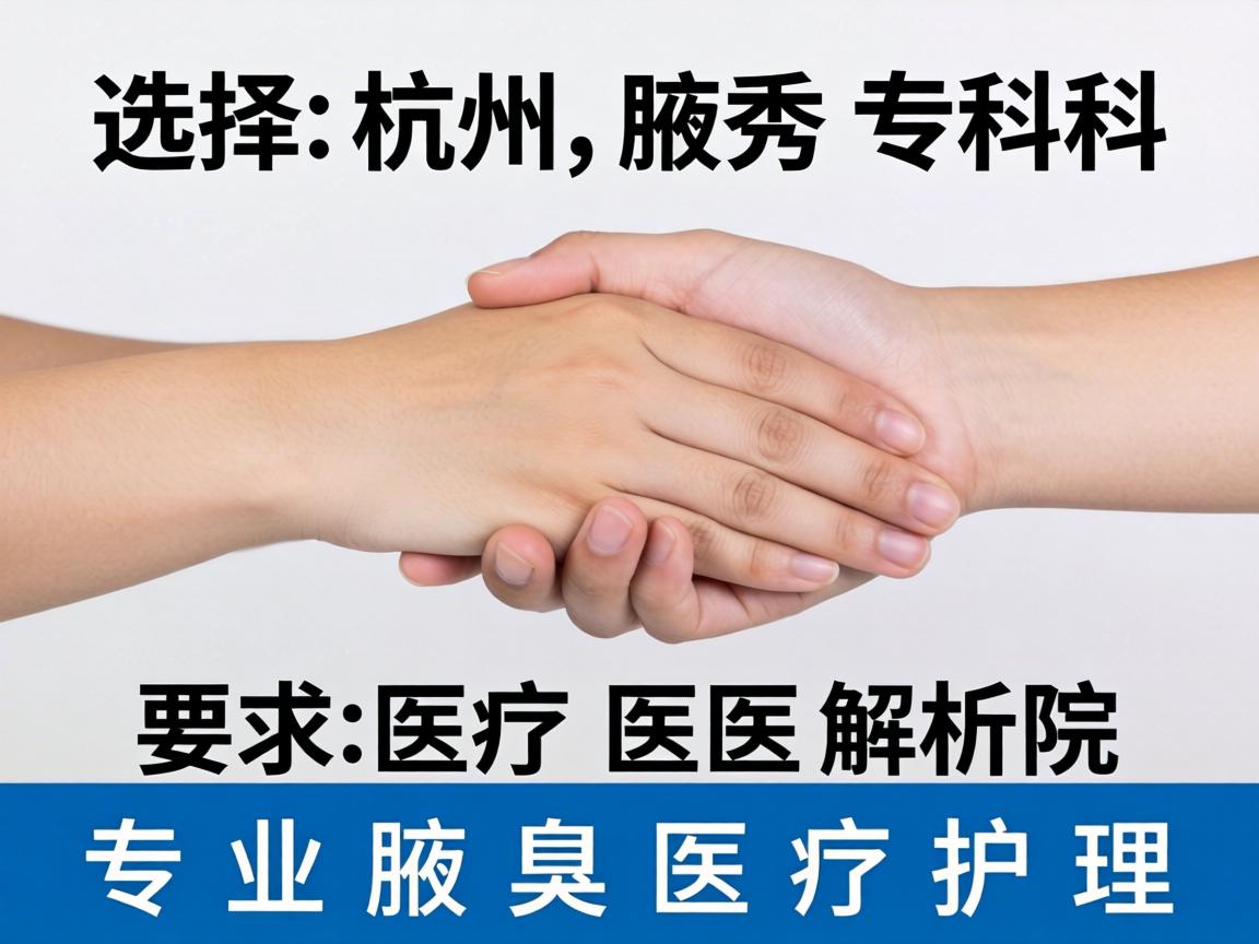 选择杭州腋秀专科医院 解析专业腋臭医疗护理