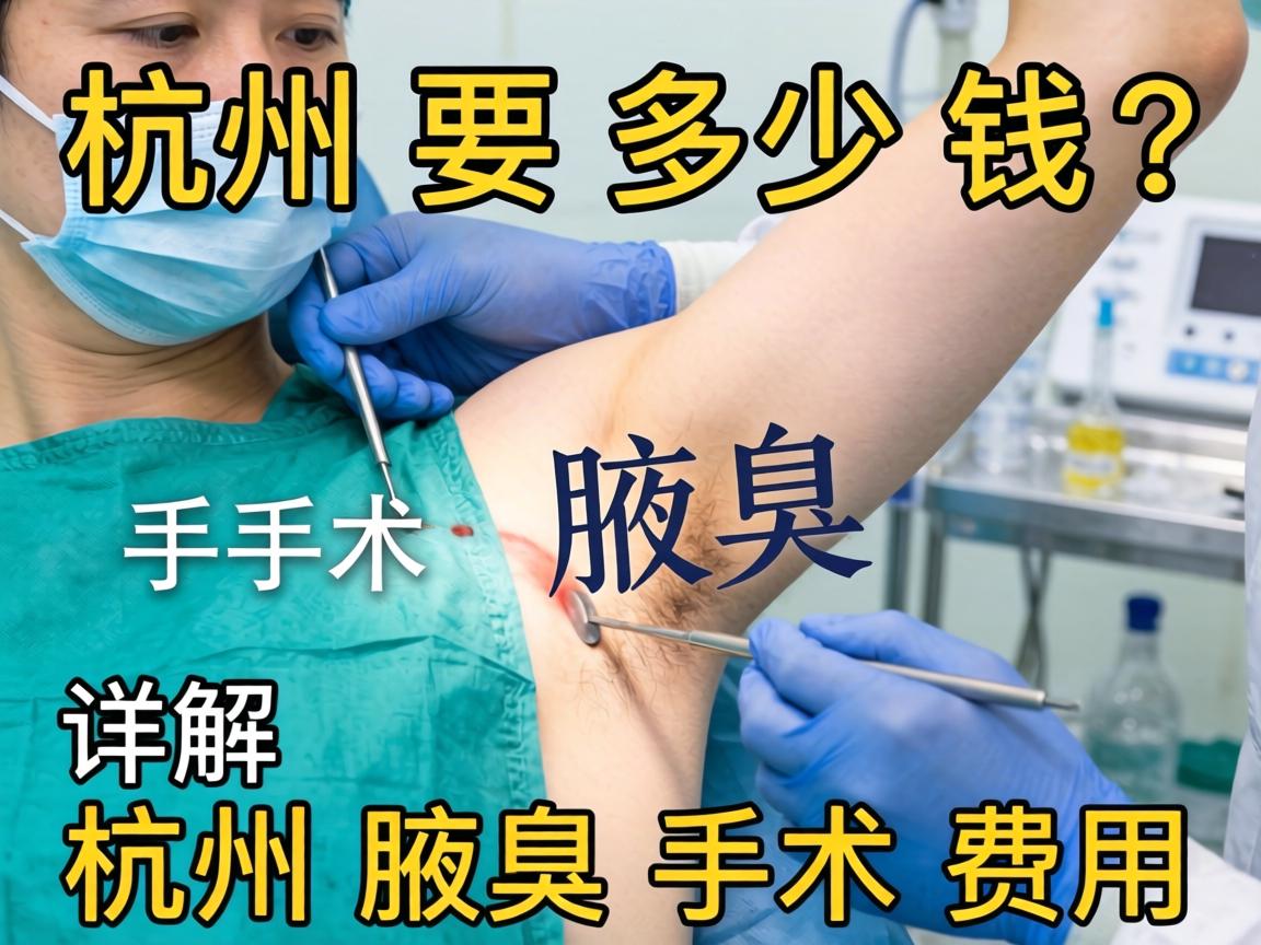 杭州腋臭手术要多少钱？详解杭州腋臭手术费用
