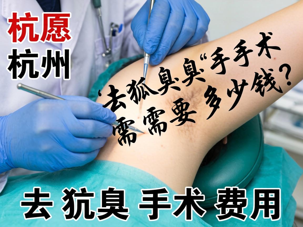 杭州去狐臭手术需要多少钱？详解去狐臭手术费用