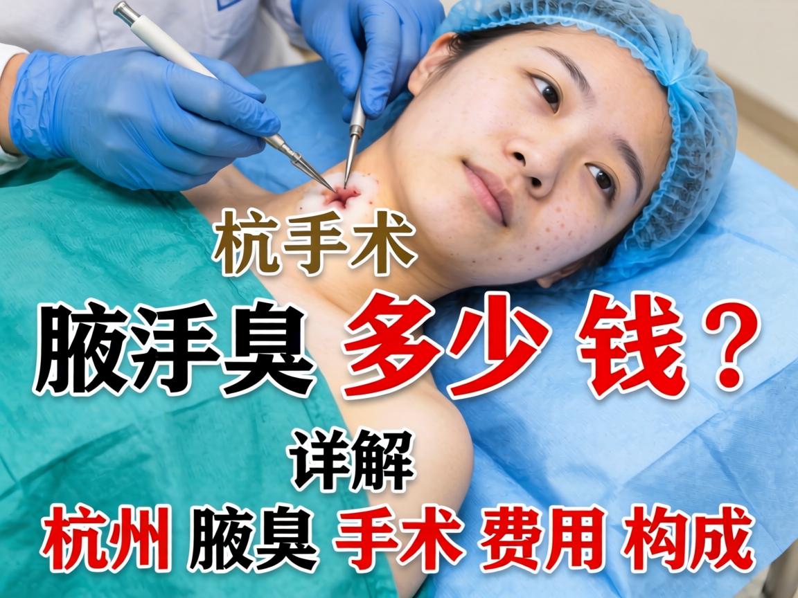 杭州腋臭手术多少钱？详解杭州腋臭手术费用构成