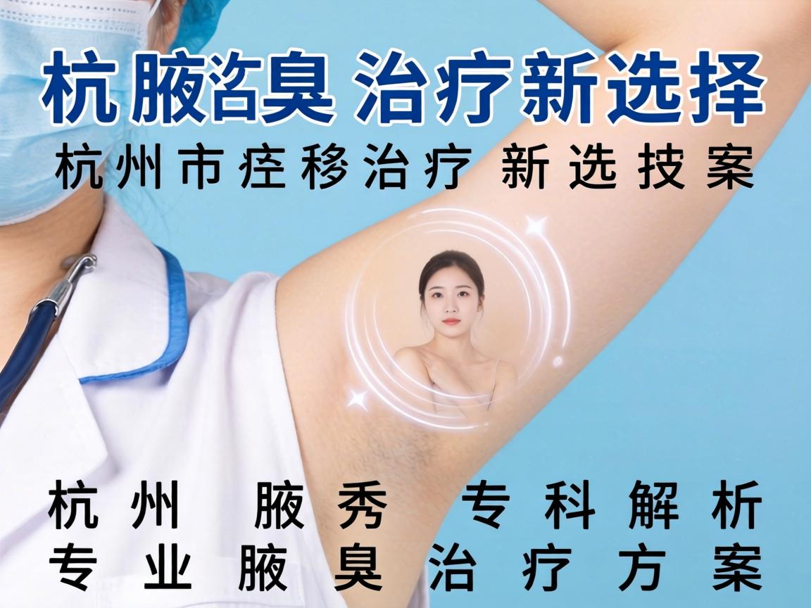 杭州腋臭治疗新选择，杭州腋秀专科解析专业腋臭治疗方案