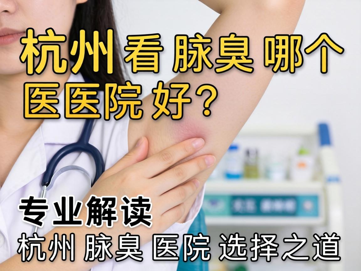 杭州看腋臭哪个医院好？专业解读杭州腋臭医院选择之道
