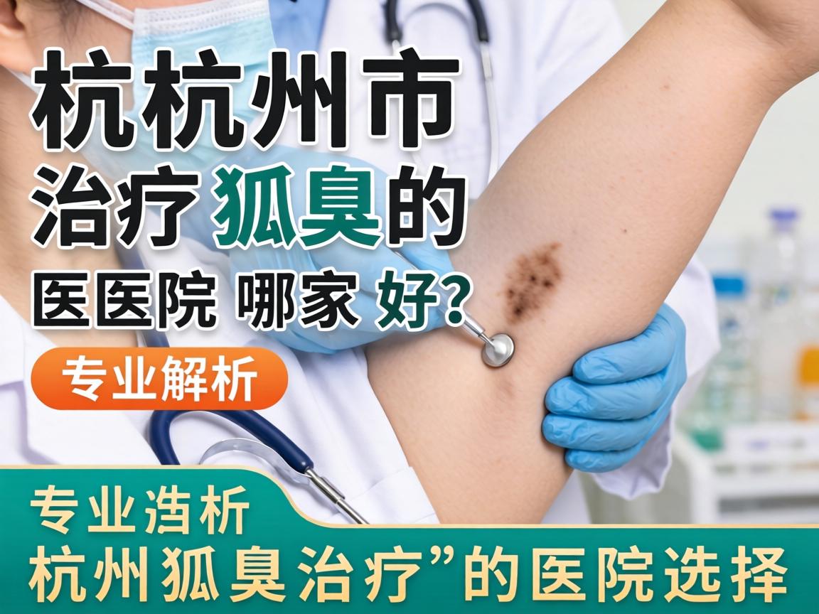 杭州治疗狐臭的医院哪家好？专业解析杭州狐臭治疗的医院选择