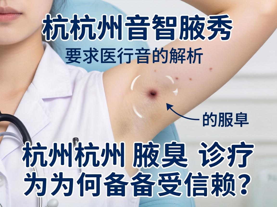 杭州腋秀解析，杭州腋臭诊疗为何备受信赖？
