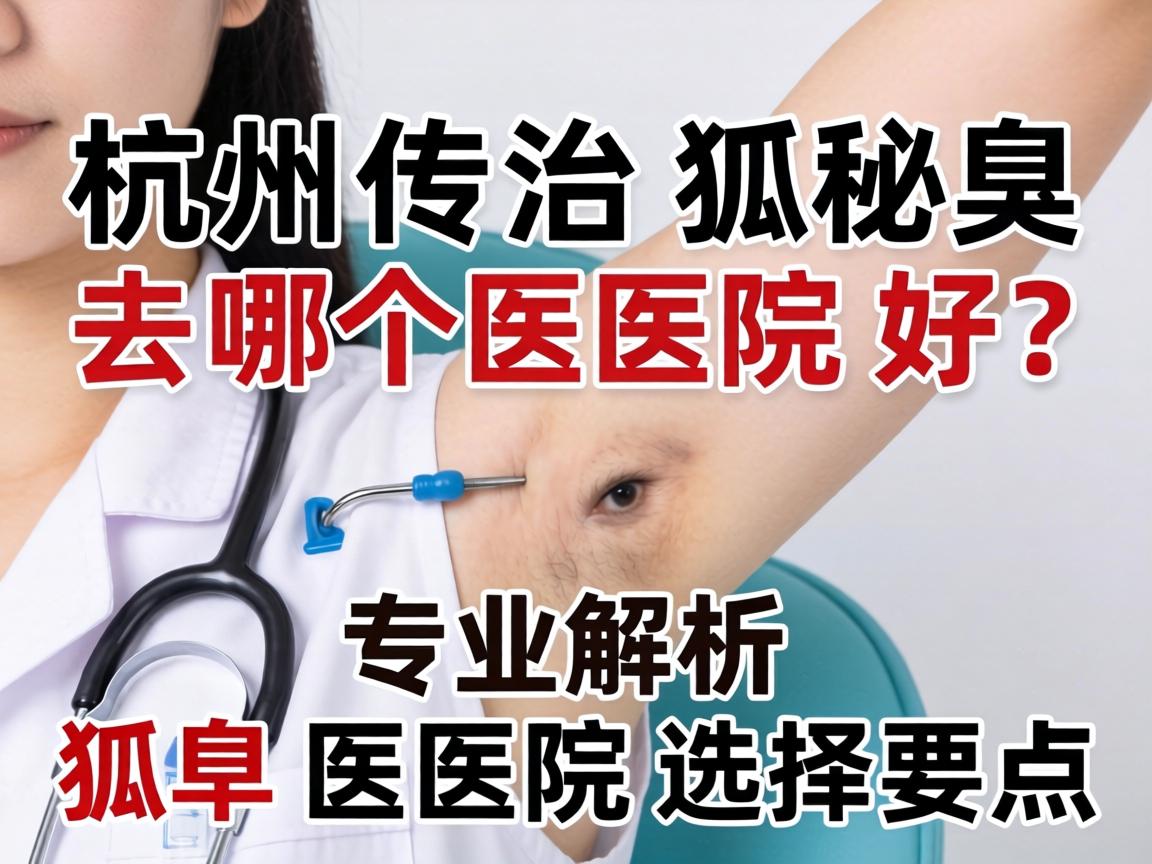杭州治狐臭去哪个医院好？专业解析狐臭医院选择要点