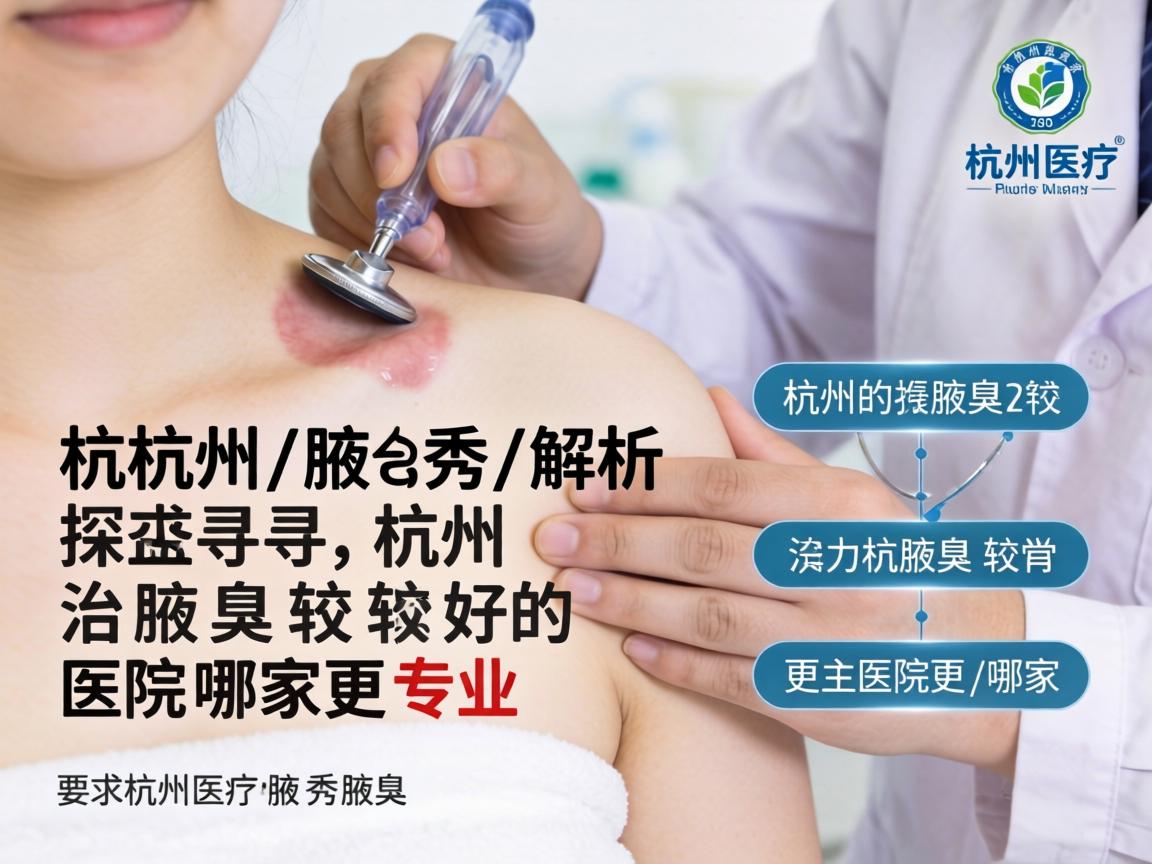 杭州腋秀解析，探寻杭州治腋臭较好的医院哪家更专业