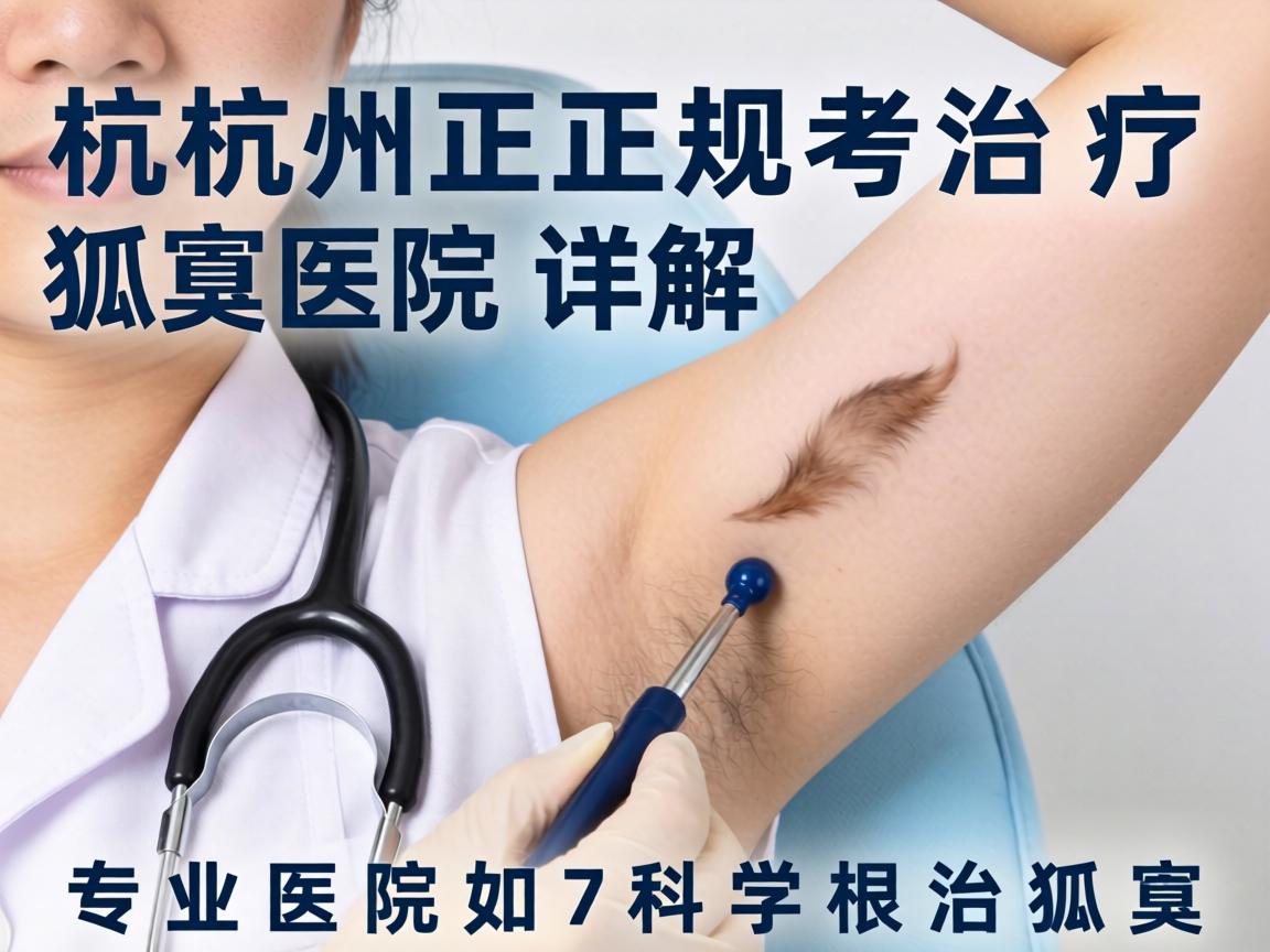 杭州正规治疗狐臭医院详解，专业医院如何科学根治狐臭