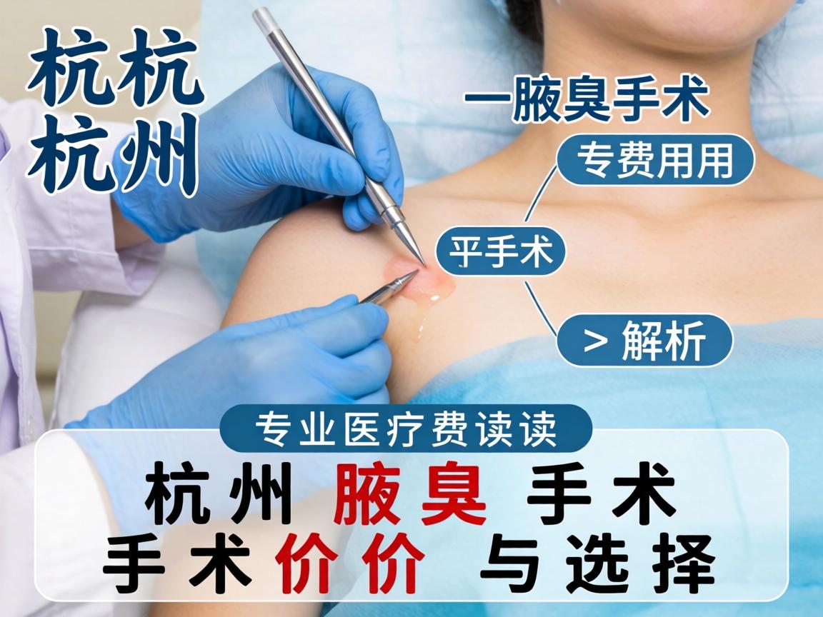 杭州腋臭手术费用解析，专业解读杭州腋臭手术价格与选择