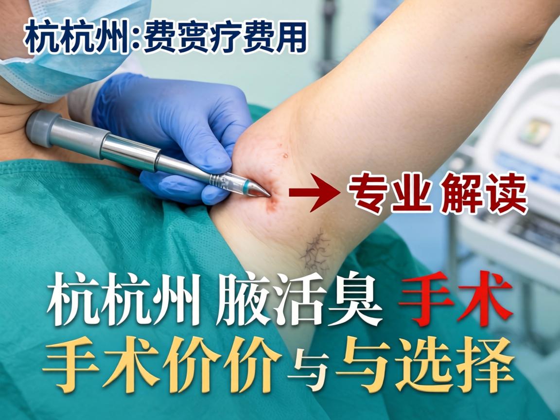 杭州腋臭手术费用解析，专业解读杭州腋臭手术价格与选择
