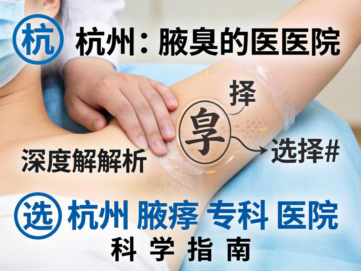 杭州腋臭医院深度解析，选择杭州腋臭专科医院的科学指南