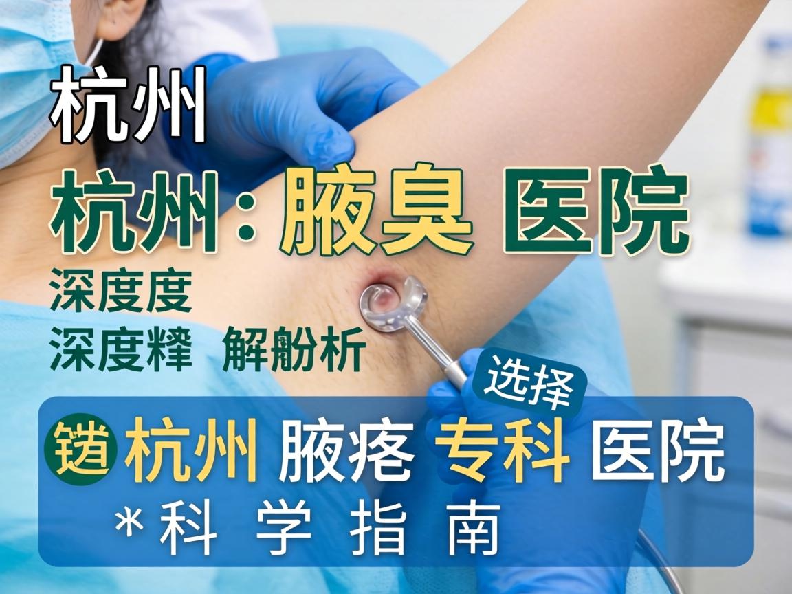 杭州腋臭医院深度解析，选择杭州腋臭专科医院的科学指南