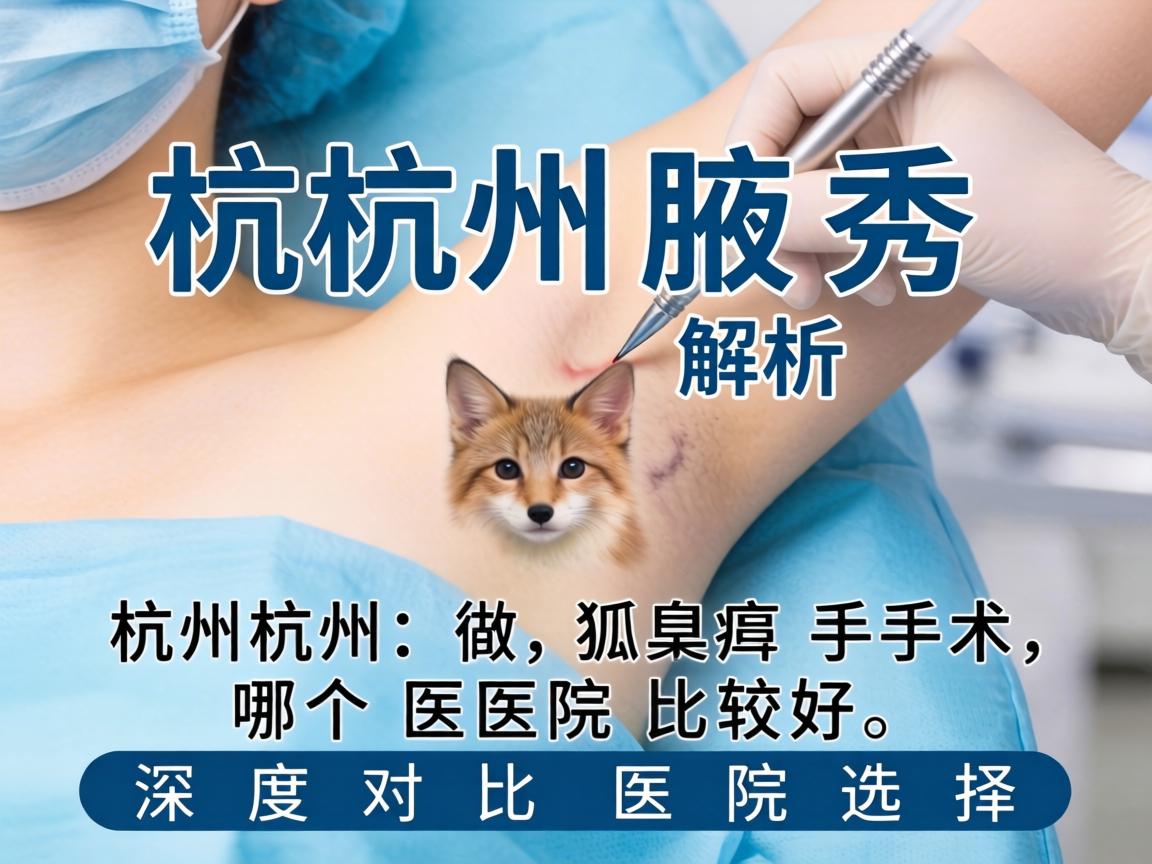 杭州腋秀解析，杭州做狐臭手术哪个医院比较好，深度对比医院选择