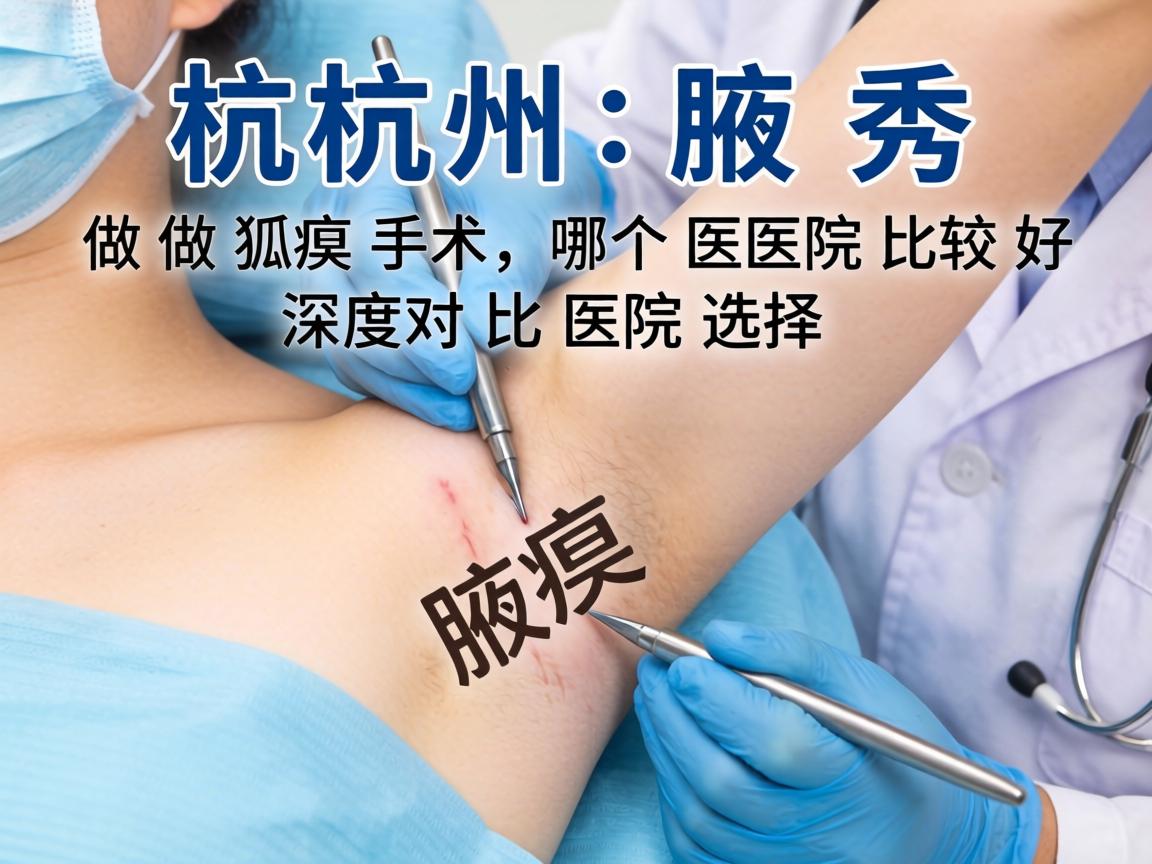 杭州腋秀解析，杭州做狐臭手术哪个医院比较好，深度对比医院选择