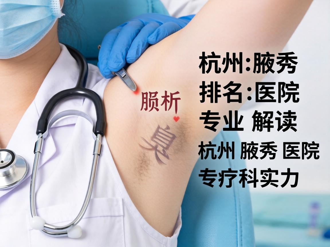 杭州腋秀医院排名解析，专业解读杭州腋秀医院的专科实力