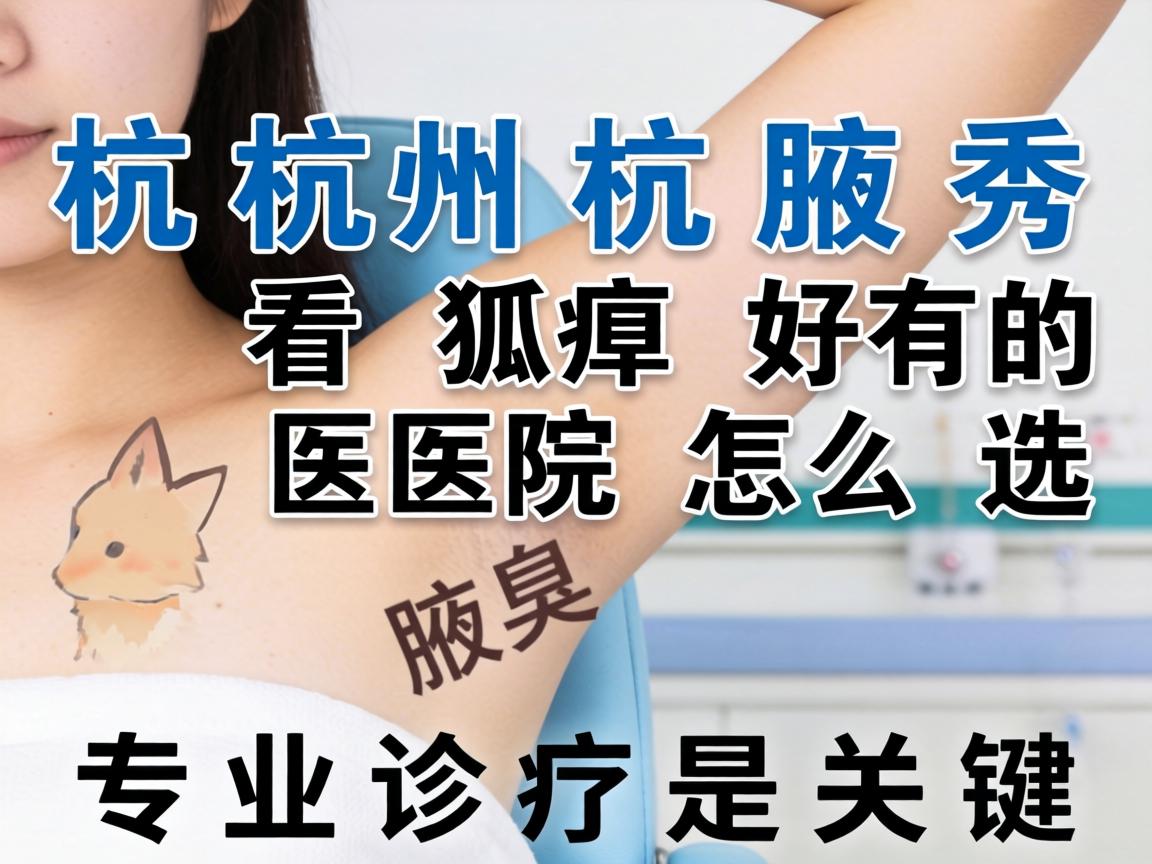 杭州腋秀解析，杭州看狐臭好的医院怎么选，专业诊疗是关键