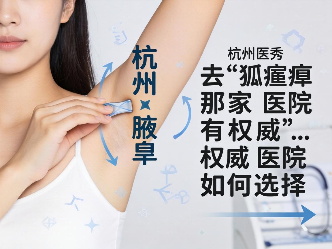 杭州腋秀解析，杭州去狐臭那家医院有权威，权威医院如何选择