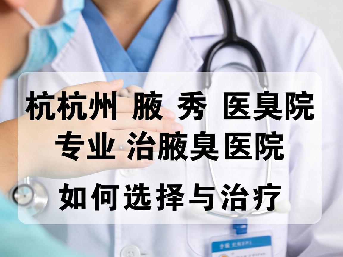 杭州腋秀医院专业解析，杭州治腋臭医院如何选择与治疗