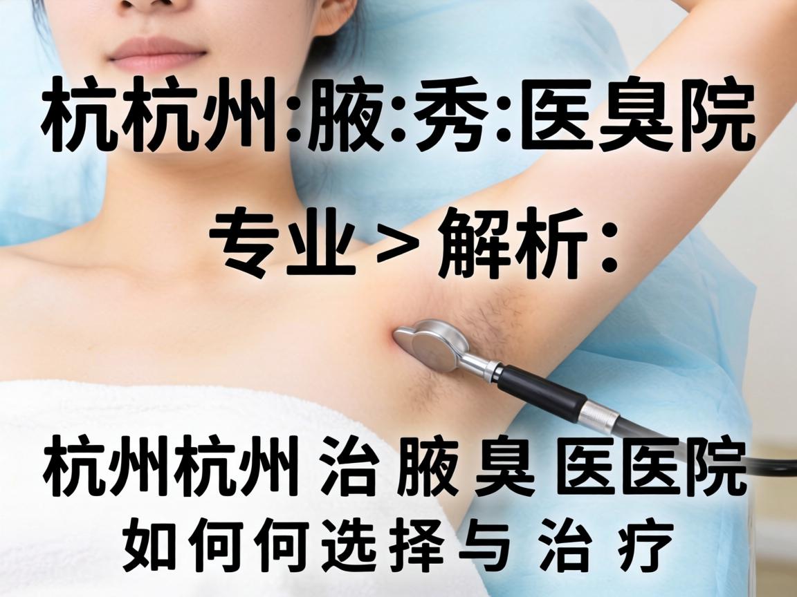 杭州腋秀医院专业解析，杭州治腋臭医院如何选择与治疗