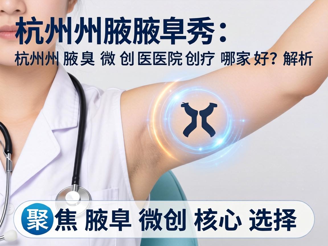 杭州腋秀解析，杭州腋臭微创医院哪家好？聚焦腋臭微创核心选择