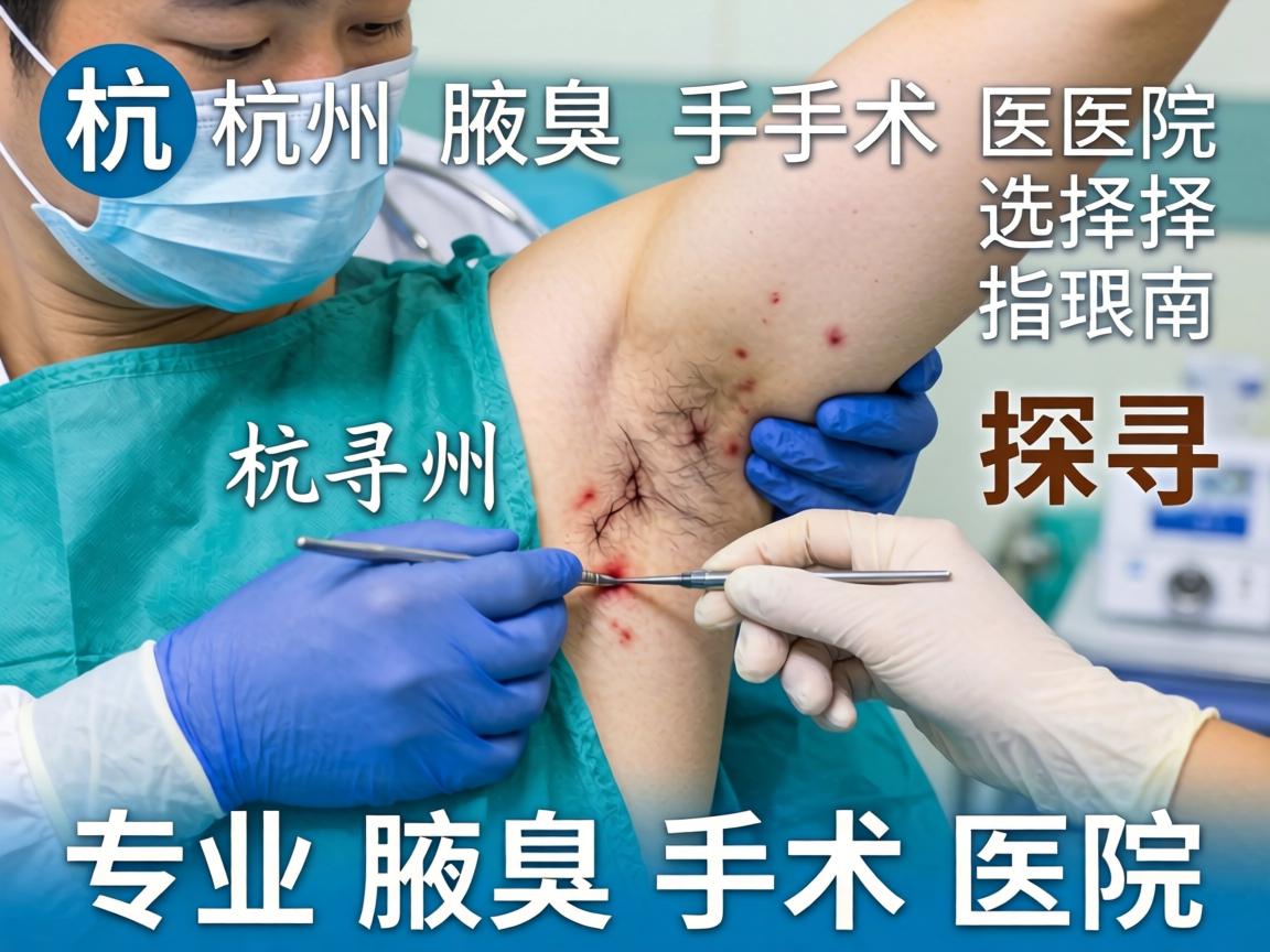 杭州腋臭手术医院选择指南，探寻杭州专业腋臭手术医院