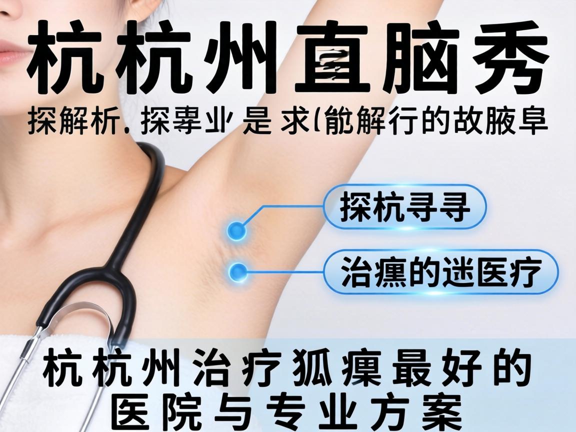 杭州腋秀解析，探寻杭州治疗狐臭最好的医院与专业方案