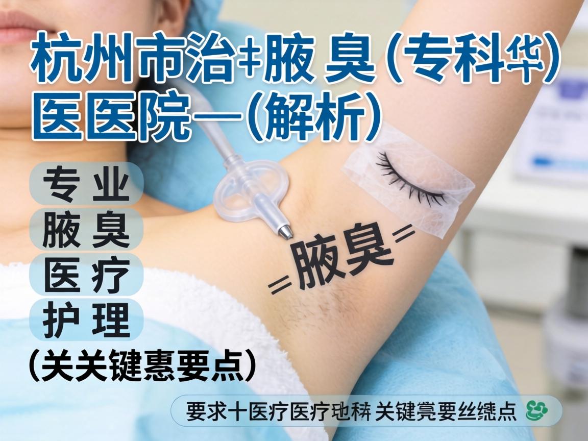 杭州治腋臭专科医院解析,专业腋臭医疗护理的关键要点 杭州治腋臭专科医院解析,专业腋臭医疗护理的关键要点