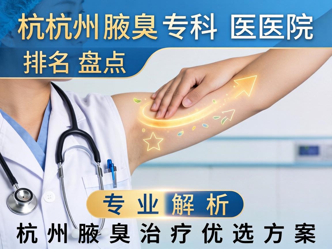 杭州腋臭专科医院排名盘点，专业解析杭州腋臭治疗优选方案