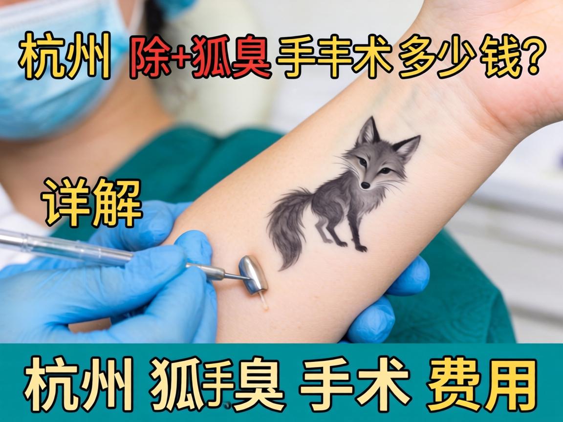 杭州除狐臭手术多少钱？详解杭州狐臭手术费用